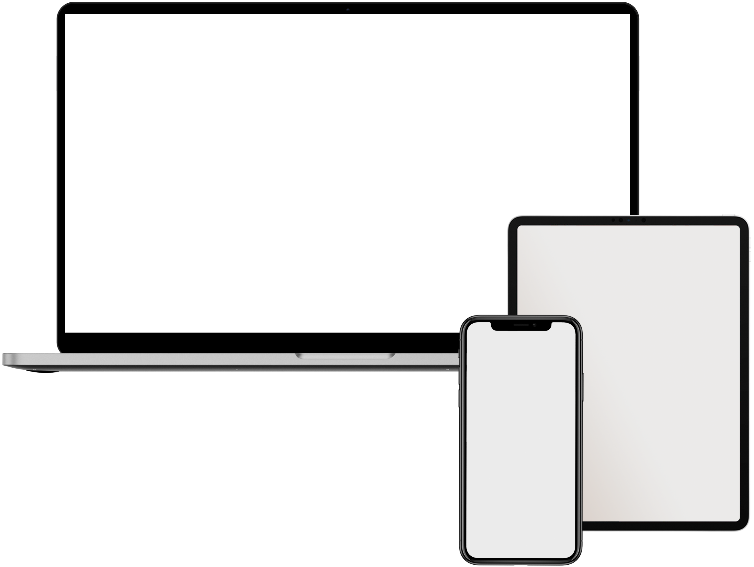 Laptop, Tablet, and Mobile devices